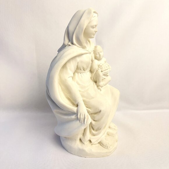 Artida Italy Vintage Madonna & Child Statue 1992 Signed Religious Figurine 7.50" - Picture 7 of 12